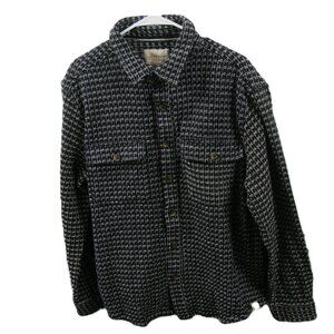 Hudson & Barrow Outerwear Black/White 100% Cotton Shacket Size XL